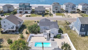 Exterior - Sawyer's Shore Shack: Spacious, Modern Second Row Beach Home on the West End (Oak Island)