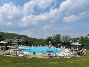 Una piscina riscaldata