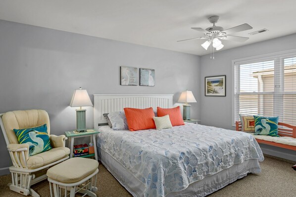 2 bedrooms, travel crib, free WiFi, bed sheets