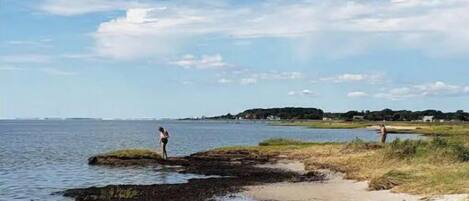 Beach nearby, sun-loungers