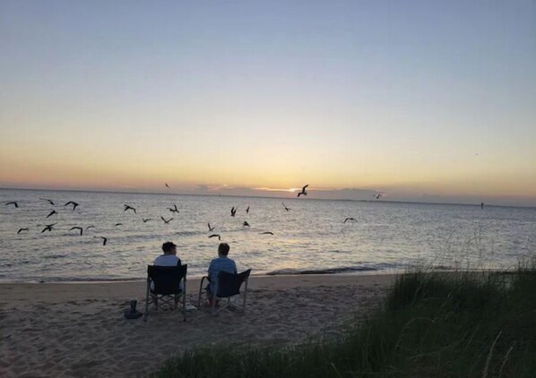 Enjoy a serene beach experience with breathtaking ocean views.
