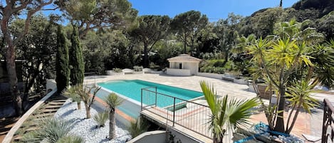 A heated pool