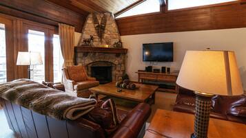 TV, fireplace, DVD player