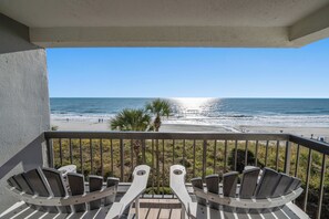 Deluxe Condo, 1 Bedroom, Oceanfront (303) | Balcony - Savoy Grand Cayman by Elliott Realty (Myrtle Beach)