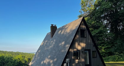 Luxury A-frame with a view