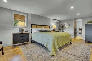 2 bedrooms, iron/ironing board, travel crib, WiFi