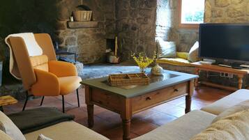 TV, table tennis, books, stereo