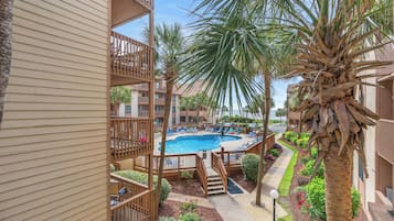 Condo, 2 Bedrooms, Partial Ocean View (I #207) | Balcony view