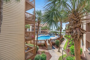 Condo, 2 Bedrooms, Partial Ocean View (I #207) | Balcony view - Anchorage I & II by Elliott Beach Rental (Myrtle Beach)