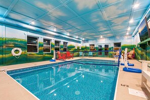 Indoor pool, a heated pool
