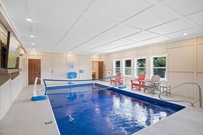 Indoor pool, a heated pool
