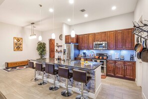Private kitchen - Escape to our Hidden Lake House w/ Stunning Views, Fire Pit, Pool, & Lake Travis (Lago Vista)