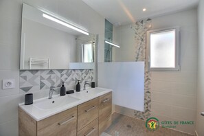 Shower, hair dryer