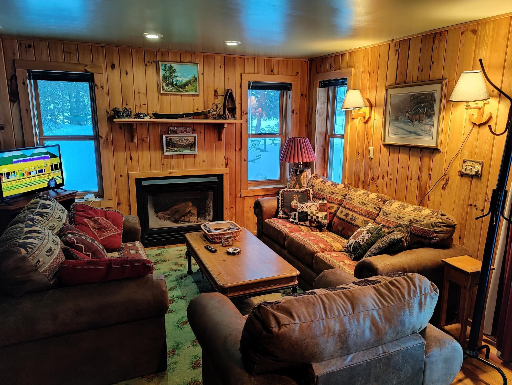 TV connectée, cheminée