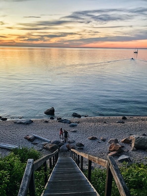 Vlak bij het strand