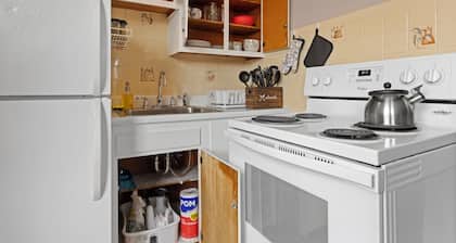 Spacious Studio Apt/Sleeps 2/Extendedstays/Work or Vacation/FREE Wifi & Parking