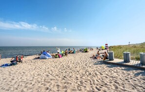 Vlak bij het strand
