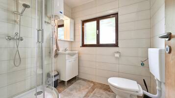 Shower, hair dryer