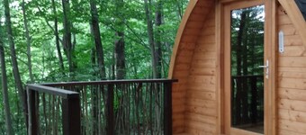 Red Eft Rustic Camping Cabin at Camp Earth Connection