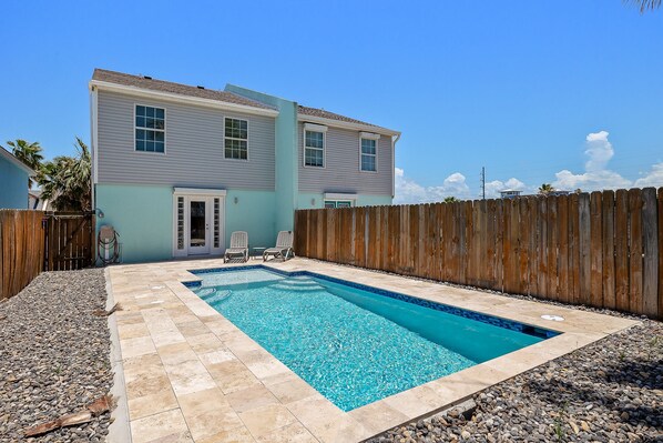 A heated pool