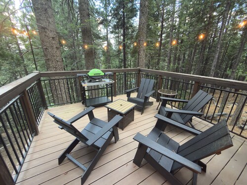 Modern-Chic Cabin, 10 Min to Lassen South Gate, Level 2 EV Charger, Pets!