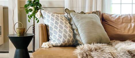 智能電視、壁爐、書籍、音樂庫