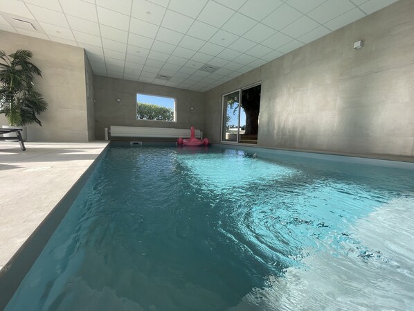 Una piscina riscaldata