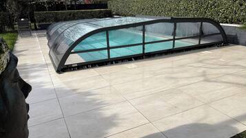 Indoor pool, a heated pool