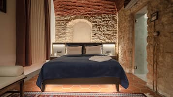 Ropa de cama de alta calidad y minibar