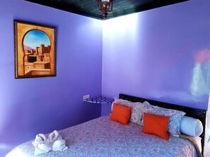 Room, 1 Bedroom, Terrace, Lake View | 1 bedroom - Room in Guest Room - Dar L'eau Vive - Buget Double Room With Stunning View (Bine el Ouidane)