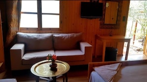 Room, 1 Bedroom, Terrace, Garden View | Living area - Room in Bungalow - One-bedroom Bungalow in Quiet Atlas Mountains (Bine el Ouidane)