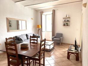 Living area - Magnifique Appartement Avec vue sur le Port de Bonifacio (Bonifacio)
