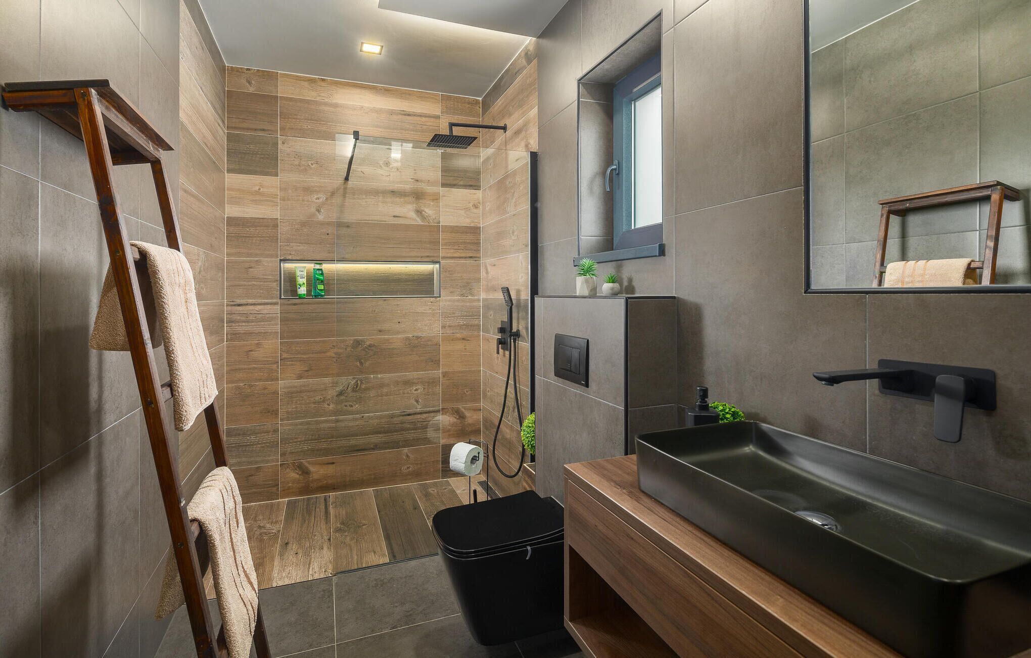 Shower, hair dryer