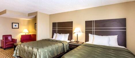 Desk, soundproofing, free cots/infant beds, rollaway beds