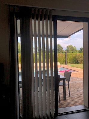 Blick von der Unterkunft