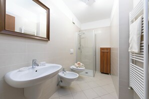 Family Apartment, Multiple Bedrooms (Casa Margherita Few Minutes From Lake) | Bathroom | Shower, hair dryer, bidet, towels