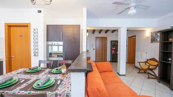 21-inch flat-screen TV with cable channels