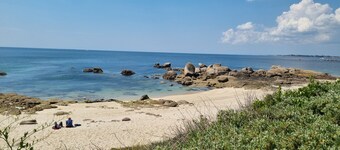 schönen Blick aufs Meer Duplex in Cabellou - Balkon 