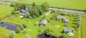 Comfortably furnished safari tent in the Dutch countryside