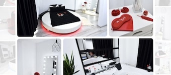 Lux: Jacuzzi Pat Rotund Semineu Oglinda pe Tavan
