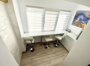 1 soverom, skrivebord, strykejern/-brett og wi-fi (inkludert)