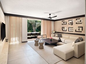 Residence Prestige Garden 3+1 | Literie de qualité supérieure, coffres-forts dans les chambres, bureau