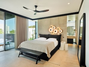 Residence Garden 1+1 | Ropa de cama de alta calidad y caja de seguridad en la habitación 