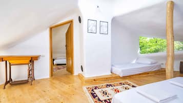 3 slaapkamers, een strijkplank/strijkijzer, gratis wifi, beddengoed
