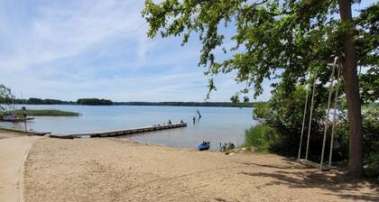 Swedish house by the lake in the Müritz National Park