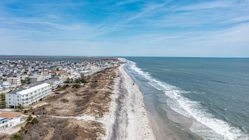 Beach nearby, sun loungers