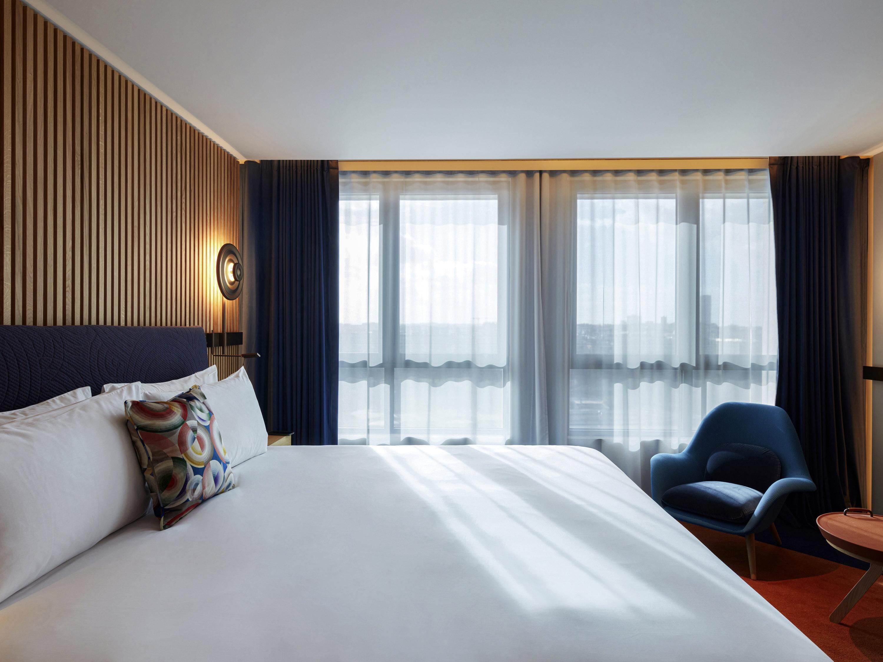 Kamer, uitzicht op de binnenplaats (Collection) | Luxe beddengoed, donsdekens, pillowtop-bedden