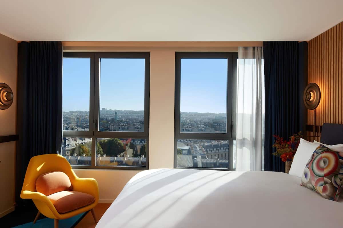 Premium bedding, down duvets, pillow-top beds, free minibar items
