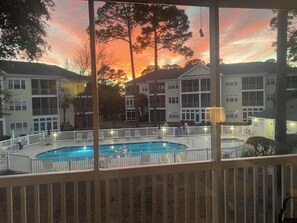 Outdoor pool, a heated pool - Ocean Keyes 3 BR Condo, XL balcony, pool, 1 block to beach, food,  & famous OD (North Myrtle Beach)