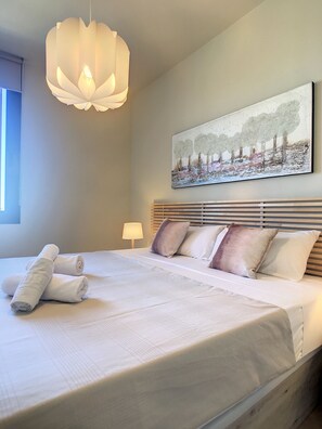 2 slaapkamers, een strijkplank/strijkijzer, gratis wifi, beddengoed